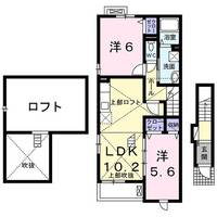 京都府京都市南区上鳥羽鍋ケ淵町(アパート)の賃貸物件の間取り
