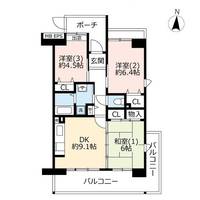 URコンフォール上野台の間取り