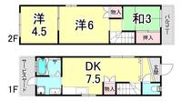 兵庫県神戸市垂水区五色山2(一戸建)の賃貸物件の間取り