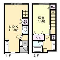 埼玉県加須市北平野(一戸建)の賃貸物件の間取り