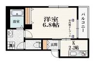 東京都北区浮間2(マンション)の賃貸物件の間取り