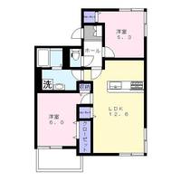 アビターレ請西南Cの間取り