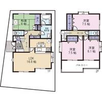 埼玉県さいたま市緑区太田窪1(一戸建)の賃貸物件の間取り