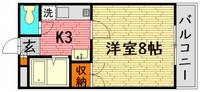 東子ハイツcの間取り