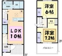 栃木県佐野市赤見町(アパート)の賃貸物件の間取り