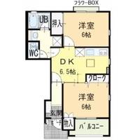 徳島県徳島市西新浜町1(アパート)の賃貸物件の間取り