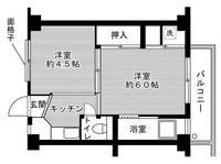 ビレッジハウス西萩原1号棟の間取り