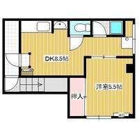 広島県呉市本町(アパート)の賃貸物件の間取り