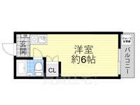 シャンブル千里山1の間取り