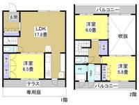 静岡県浜松市中央区志都呂1(一戸建)の賃貸物件の間取り