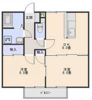 群馬県前橋市大渡町1(アパート)の賃貸物件の間取り