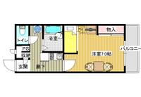 レオパレスノースアイランドIIの間取り