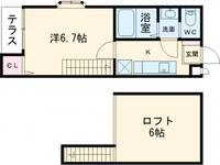 大阪府堺市北区新金岡町5(アパート)の賃貸物件の間取り