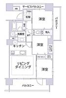 東京都江東区冬木(マンション)の賃貸物件の間取り