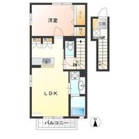 栃木県宇都宮市宝木町2(アパート)の賃貸物件の間取り