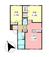 パンシオン・クレール A棟の間取り