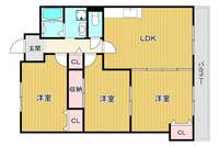 大阪府大阪市城東区鴫野西4(マンション)の賃貸物件の間取り