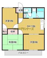 カーサ十禅寺の間取り