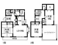 神奈川県横浜市都筑区荏田南2(一戸建)の賃貸物件の間取り