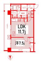 ピエス綱島の間取り
