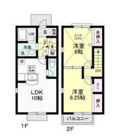 茨城県鹿嶋市大字下塙(アパート)の賃貸物件の間取り