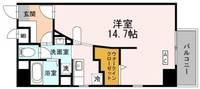 大阪府大阪市北区本庄東2(マンション)の賃貸物件の間取り