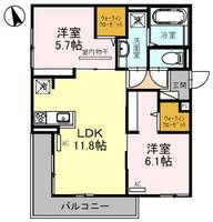 物件の間取り画像