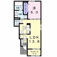 ヴィラ大畑Aの間取り