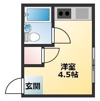 西今川728ハイツの間取り