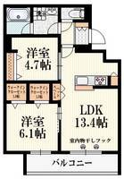 東京都杉並区高円寺南1(マンション)の賃貸物件の間取り