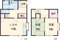 栃木県宇都宮市西一の沢町(一戸建)の賃貸物件の間取り