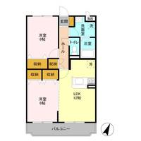 栃木県塩谷郡高根沢町光陽台4(マンション)の賃貸物件の間取り