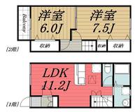 千葉県千葉市若葉区御成台1(一戸建)の賃貸物件の間取り