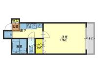 大阪府大阪市天王寺区玉造本町(マンション)の賃貸物件の間取り