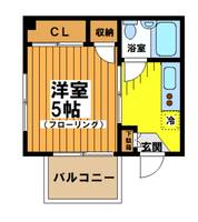 東京都渋谷区本町5(マンション)の賃貸物件の間取り
