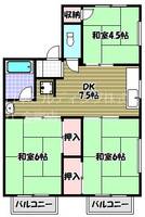 シティハイムあきの間取り