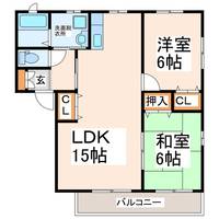 コーポヒロ1・2の間取り