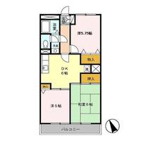 埼玉県越谷市大字大泊(アパート)の賃貸物件の間取り