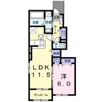 千葉県千葉市緑区誉田町1(アパート)の賃貸物件の間取り