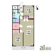 埼玉県朝霞市溝沼5(マンション)の賃貸物件の間取り