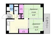 市岡グランドビル 旧館の間取り