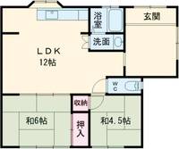 京都府京都市右京区鳴滝嵯峨園町(一戸建)の賃貸物件の間取り