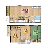 静岡県浜松市中央区上浅田2(一戸建)の賃貸物件の間取り