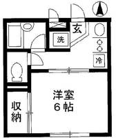 東京都品川区南品川6(アパート)の賃貸物件の間取り