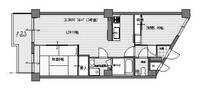 ラルゴ住吉403の間取り