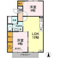 岡山県岡山市中区下(アパート)の賃貸物件の間取り