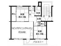 ビレッジハウス鳴滝5号棟の間取り