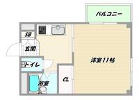 大阪府大阪市淀川区東三国6(マンション)の賃貸物件の間取り