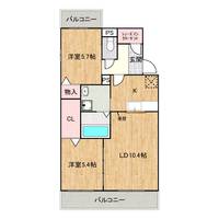 広島県福山市曙町1(アパート)の賃貸物件の間取り