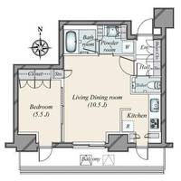 東京都港区南青山1(マンション)の賃貸物件の間取り